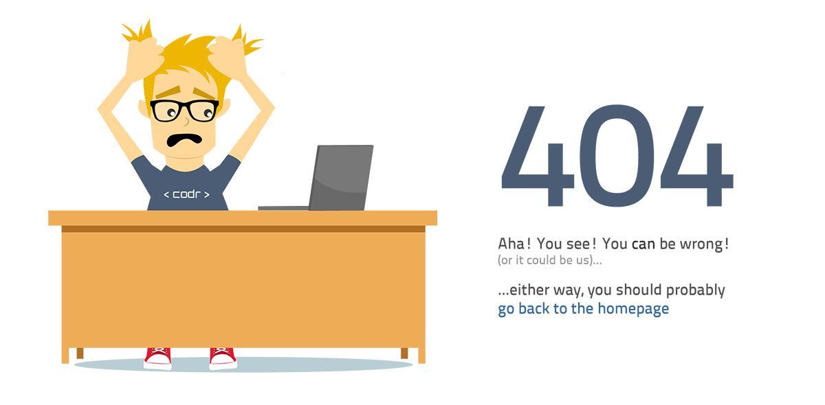 استفاده از ایده های خلاقانه در طراحی صفحه 404